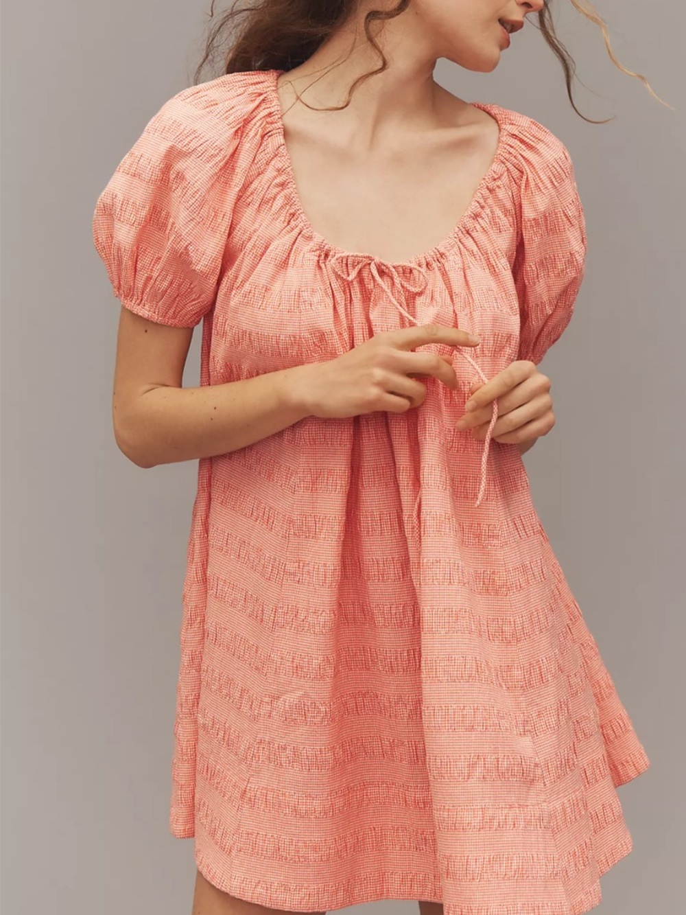 NWT Maeve by Anthropologie Scoop-Neck Mini Swing Dress